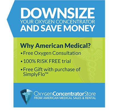 Downsize your Oxygen Concentrator and Save Money