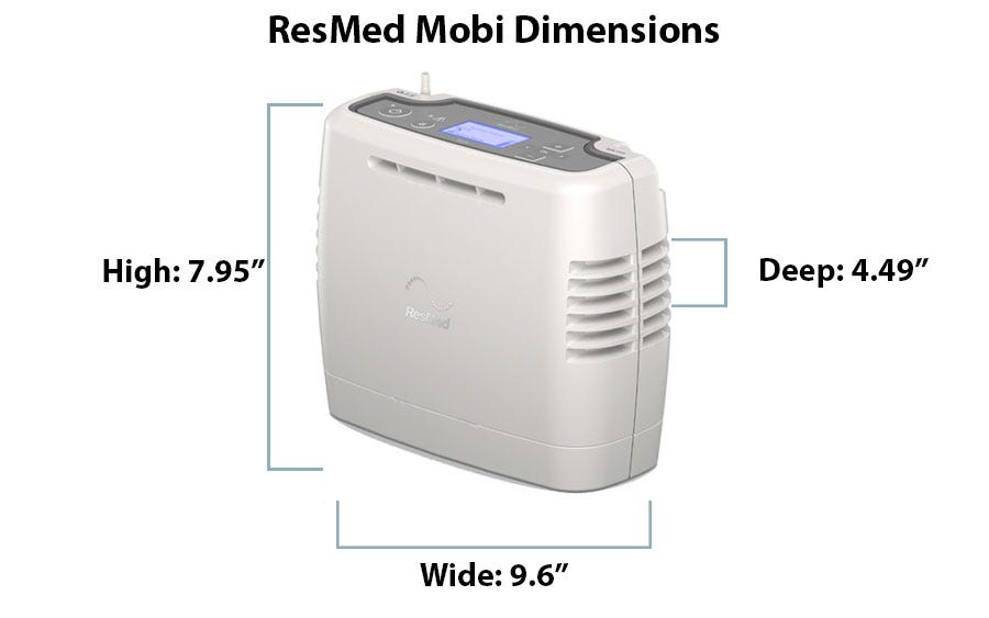 What are the Dimensions of the ResMed Mobi?