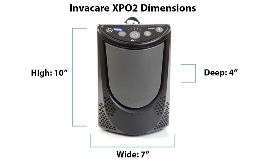 What are the Dimensions of the Invacare XPO2?